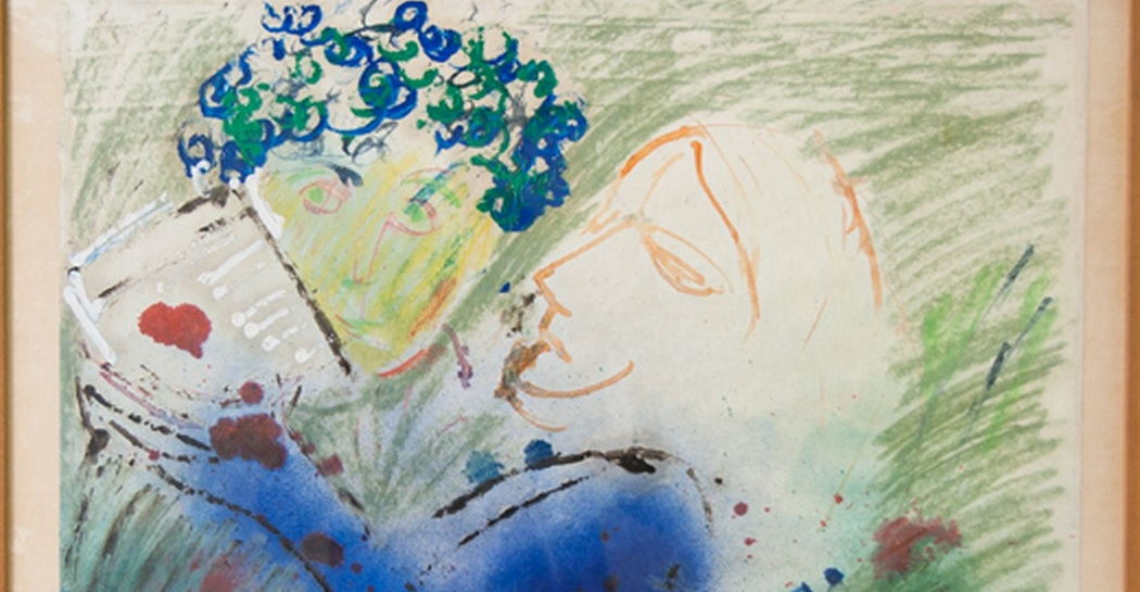 Pier Paolo Pasolini, Laura Betti e Ninetto Davoli nei panni di Desdemona e Otello, 1967, olio, tempera, spray, pastello e acquerello su carta, Fondazione Cineteca di Bologna © Pier Paolo Pasolini, Laura Betti e Ninetto Davoli nei panni di Desdemona e Otello, 1967, olio, tempera, spray, pastello e acquerello su carta, Fondazione Cineteca di Bologna ©
