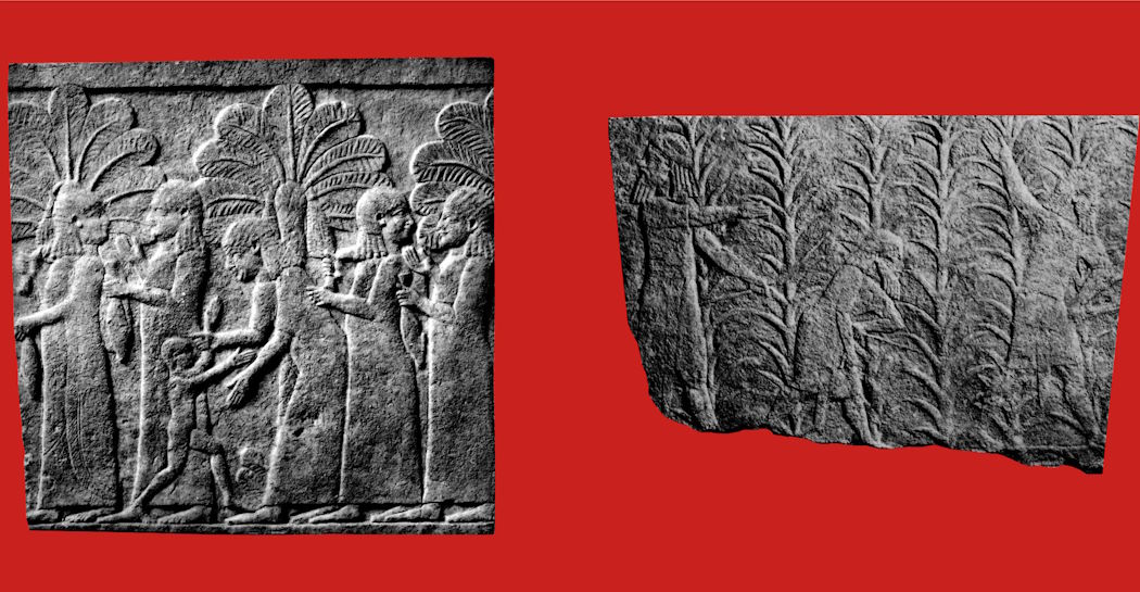 I rilievi MB 48 e MB 50, da Ninive – Quyunjiq (Museo Barracco) I rilievi MB 48 e MB 50, da Ninive – Quyunjiq (Museo Barracco)
