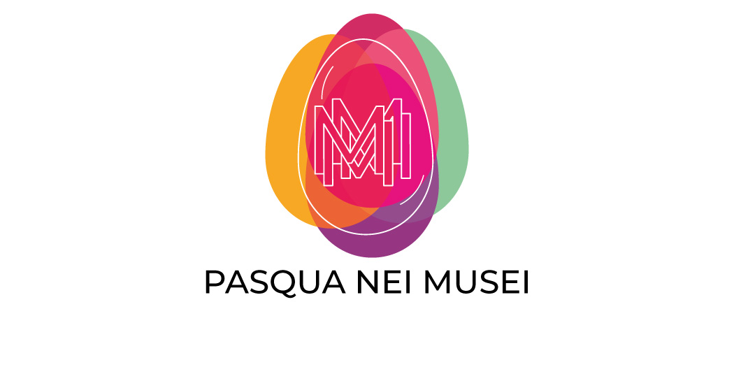 Pasqua nei Musei 2024 uova di pasqua dei colori dei loghi dei Musei in Comune