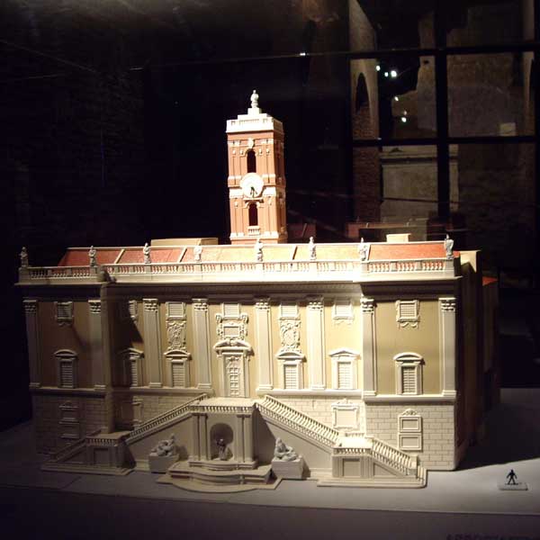 Modello tattile del Palazzo Senatorio per non vedenti Modello tattile del Palazzo Senatorio per non vedenti