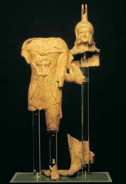 Gruppo acroteriale di Eracle e Atena