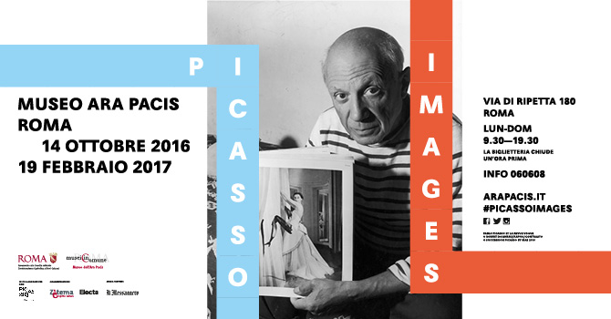David Douglas Duncan (1916) Pablo Picasso danza davanti a Baigneurs à la Garoupe (1957) nell’atelier della sua villa La Californie, Cannes, luglio 1957 Stampa del 2013 Stampa digitale su carta Inkjet Gold Fibre Silk dal negativo originale, 50×60 cm - Dono di David Douglas Duncan, 2014, inv. DunDav119 - © D.D.Duncan © RMN-Grand Palais /Musée Picasso de Paris © Succession Picasso by SIAE 2016