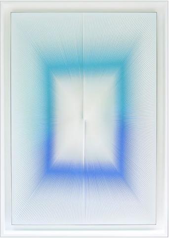 Alberto Biasi Dinamica rettangolare 1998 PVC, rilevo e acrilico su tavola cm 180x120 Alberto Biasi Dinamica rettangolare 1998 PVC, rilevo e acrilico su tavola cm 180x120