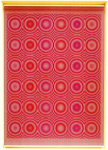 Alberto Biasi Red Rain 2014 rilievo in PVC su tavola cm 144x100.jpg Alberto Biasi Red Rain 2014 rilievo in PVC su tavola cm 144x100.jpg