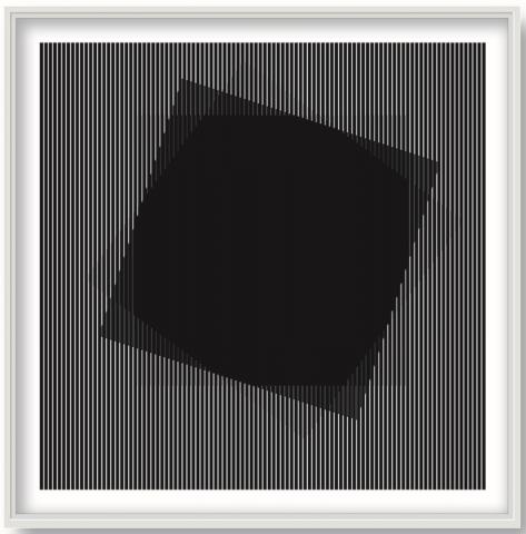 Alberto Biasi Il quadro ruota 2000-2008 rilievo in PVC su tavola cm 100x100x4 Alberto Biasi Il quadro ruota 2000-2008 rilievo in PVC su tavola cm 100x100x4