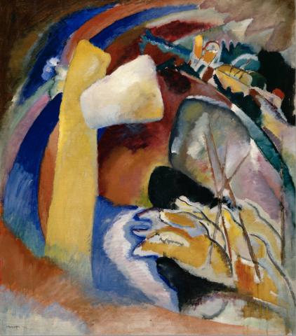 Wassily Kandinsky Studio per dipinto con forma bianca 1913 Detroit Institute of Arts Gift of Mrs. Ferdinand Moeller  57.234