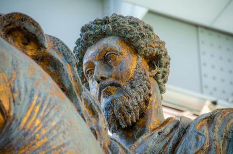 Musei Capitolini, Statua equestre di Marco Aurelio. Esedra Musei Capitolini, Statua equestre di Marco Aurelio. Esedra