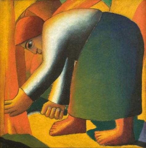 Kazimir Severinovich Malevich, La mietitrice, 1912, Astrakhan, Galleria Statale d’Arte “P.M. Dogadin” Kazimir Severinovich Malevich, La mietitrice, 1912, Astrakhan, Galleria Statale d’Arte “P.M. Dogadin”