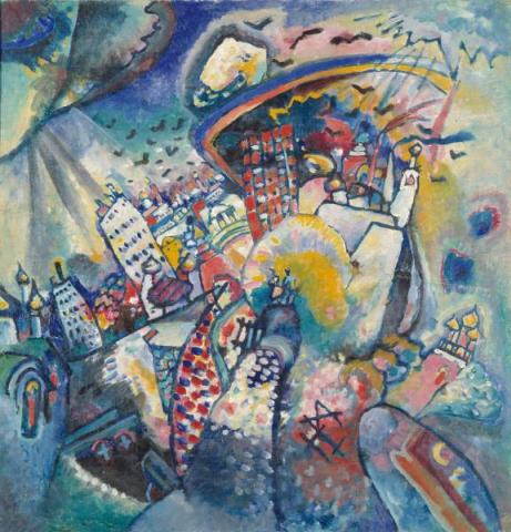 Vasilij Vasilievich Kandinskij, Mosca, Piazza Rossa, 1916, Mosca, Galleria statale Tret’jakov Vasilij Vasilievich Kandinskij, Mosca, Piazza Rossa, 1916, Mosca, Galleria statale Tret’jakov