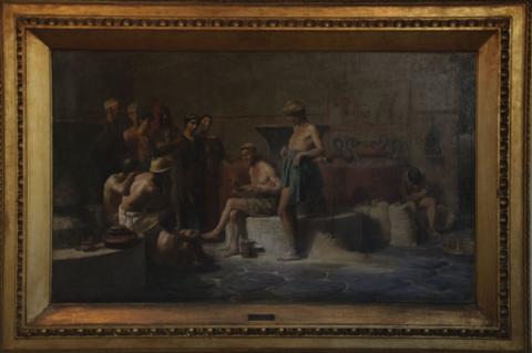 Camillo Miola, Plauto mugnaio, olio su tela, Comune di Napoli, Museo Civico ‘Castel Nuovo’ Camillo Miola, Plauto mugnaio, olio su tela, Comune di Napoli, Museo Civico ‘Castel Nuovo’