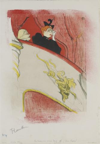 The Theatre Box with the Gilded Mask – Playbill for the Théâtre Libre, 1893 - Lithograph (in five colours) on wove paper, 50x32,5 cm - Budapest, Galleria Nazionale The Theatre Box with the Gilded Mask – Playbill for the Théâtre Libre, 1893 - Lithograph (in five colours) on wove paper, 50x32,5 cm - Budapest, Galleria Nazionale