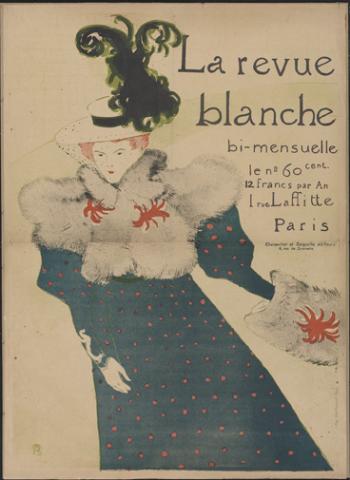 La Revue blanche, 1895 - Lithograph (in five colours) on wove paper, 130,5x94 cm - Budapest, Galleria Nazionale La Revue blanche, 1895 - Lithograph (in five colours) on wove paper, 130,5x94 cm - Budapest, Galleria Nazionale