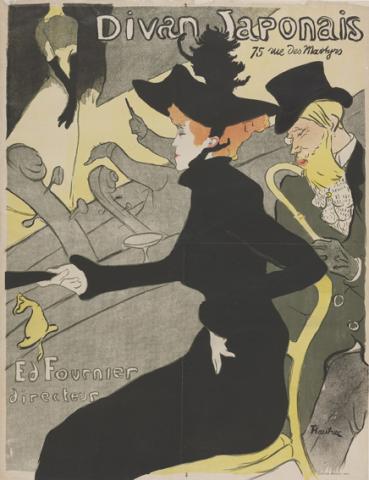 Divan Japonais, 1893 - Lithograph (in four colours) on wove paper, 81x62,3 cm - Budapest, Galleria Nazionale Divan Japonais, 1893 - Lithograph (in four colours) on wove paper, 81x62,3 cm - Budapest, Galleria Nazionale