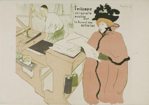 Cover for L’Estampe originale, 1893 - Lithograph (in six colours) on wove paper, 56,5x65,2 cm - Budapest, Galleria Nazionale Cover for L’Estampe originale, 1893 - Lithograph (in six colours) on wove paper, 56,5x65,2 cm - Budapest, Galleria Nazionale